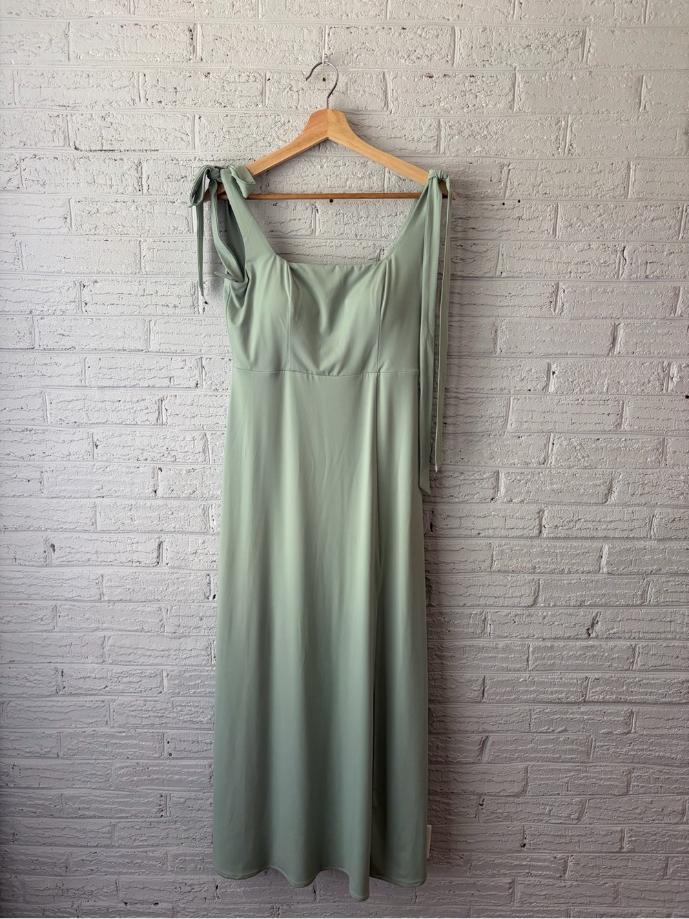Birdy Grey Mint Green Tie-Shoulder Maxi Dress
